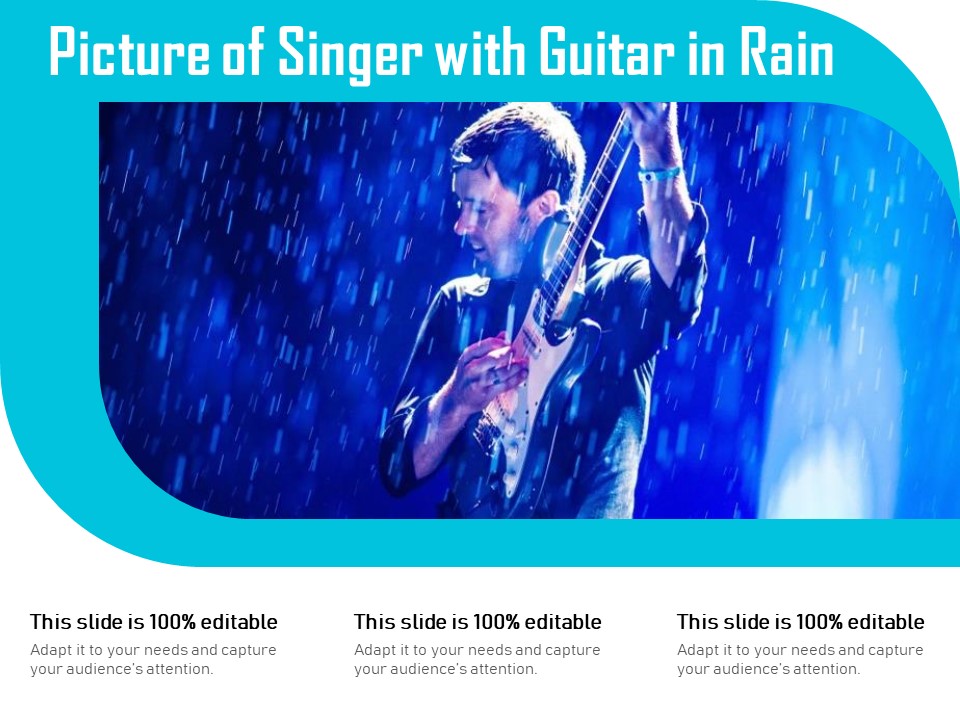 Picture Of Singer With Guitar In Rain Ppt PowerPoint Presentation Gallery Layout Ideas PDF