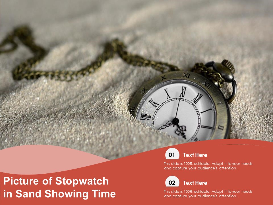 Picture Of Stopwatch In Sand Showing Time Ppt PowerPoint Presentation Pictures Information PDF