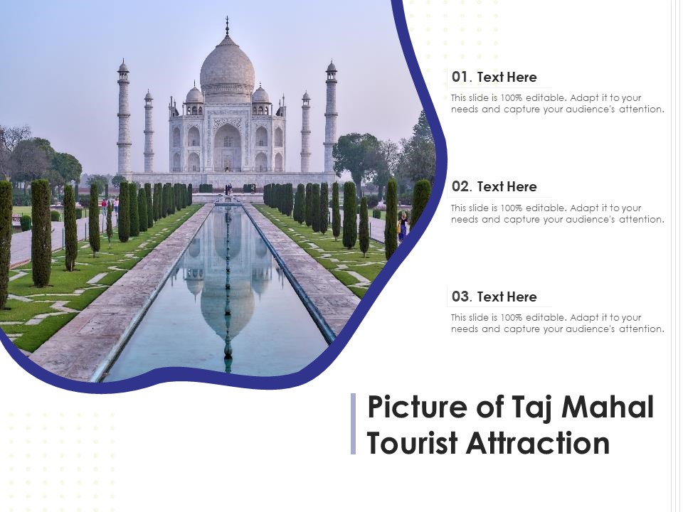 Picture Of Taj Mahal Tourist Attraction Ppt PowerPoint Presentation Gallery Layouts PDF