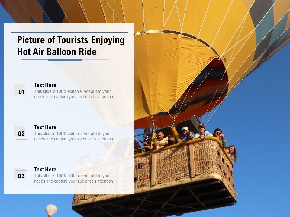 Picture Of Tourists Enjoying Hot Air Balloon Ride Ppt PowerPoint Presentation Gallery Demonstration PDF
