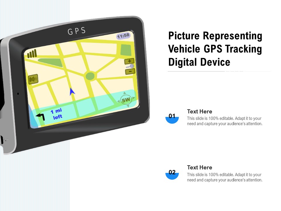 Picture Representing Vehicle Gps Tracking Digital Device Ppt PowerPoint Presentation Infographics Backgrounds PDF