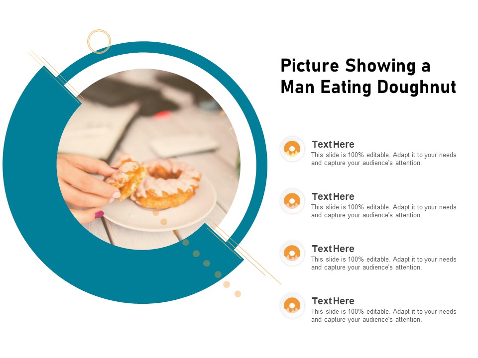 Picture Showing A Man Eating Doughnut Ppt PowerPoint Presentation Professional Slides PDF