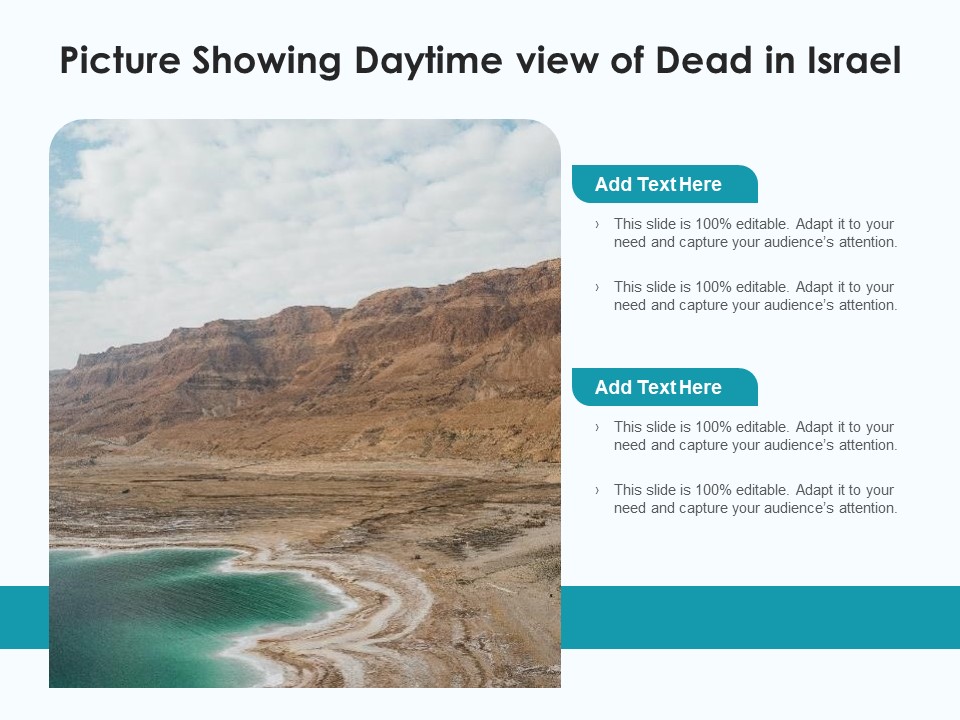 Picture Showing Daytime View Of Dead In Israel Ppt PowerPoint Presentation Gallery Graphics Pictures PDF