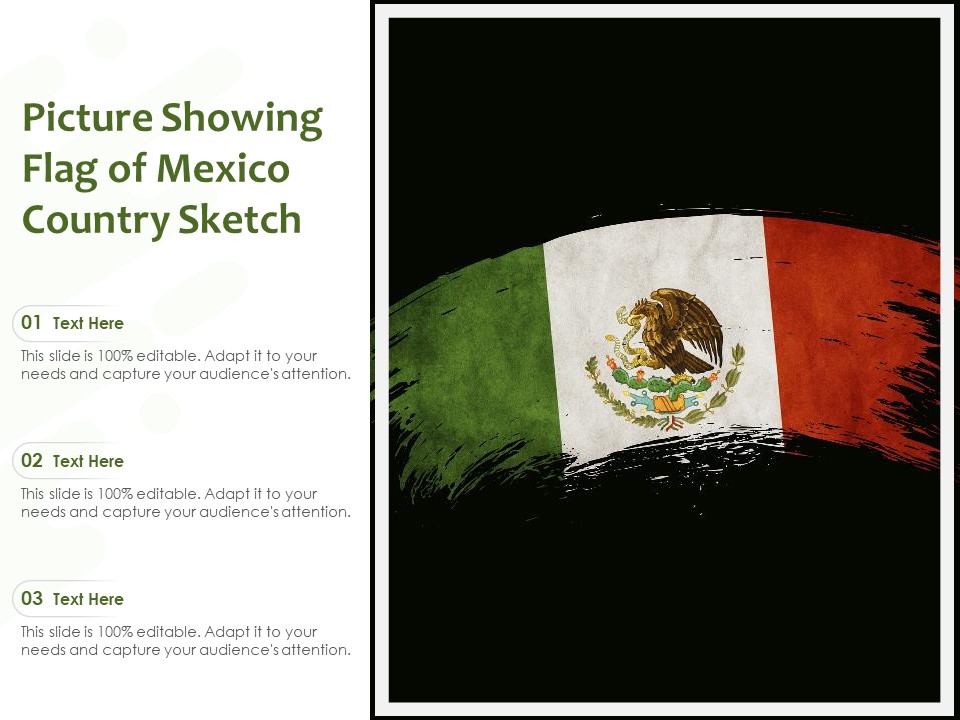 Picture Showing Flag Of Mexico Country Sketch Ppt PowerPoint Presentation Portfolio Influencers PDF