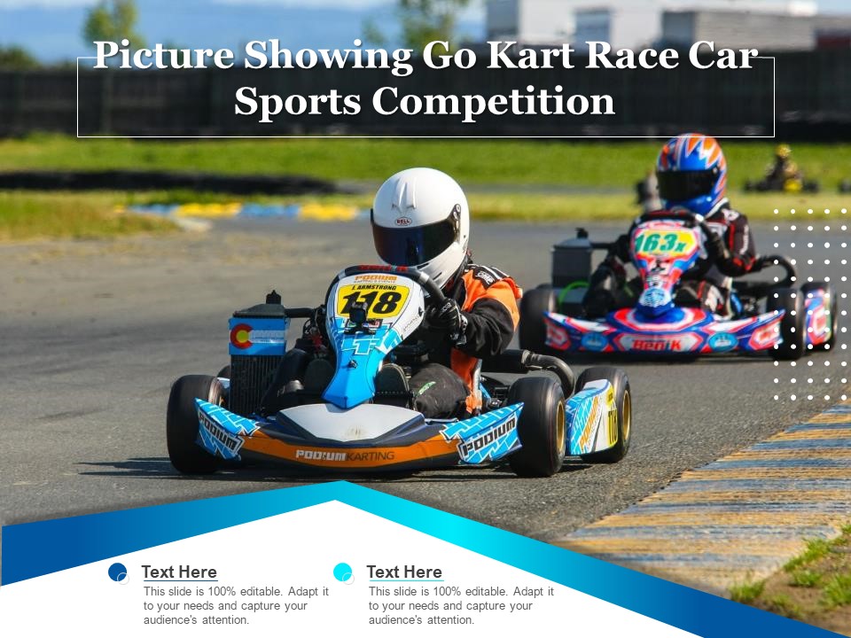Picture Showing Go Kart Race Car Sports Competition Ppt PowerPoint Presentation Inspiration Graphics Design PDF