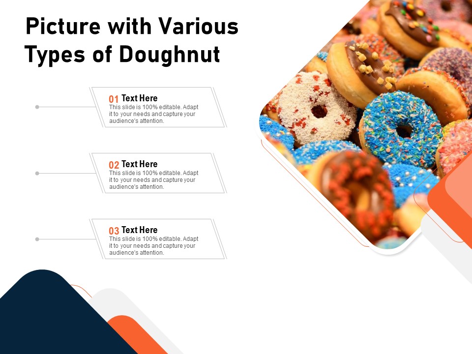 Picture With Various Types Of Doughnut Ppt PowerPoint Presentation Pictures Samples PDF