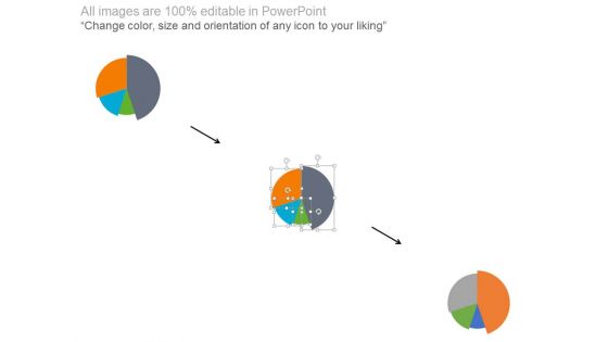 Pie Chart Dashboard Style For Percentage Analysis Powerpoint Slides