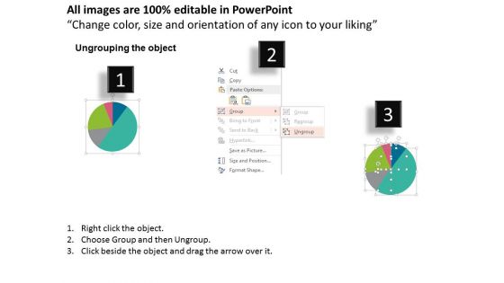 Pie Chart For Business Deal And Analysis Powerpoint Template