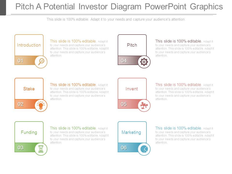 Pitch A Potential Investor Diagram Powerpoint Graphics