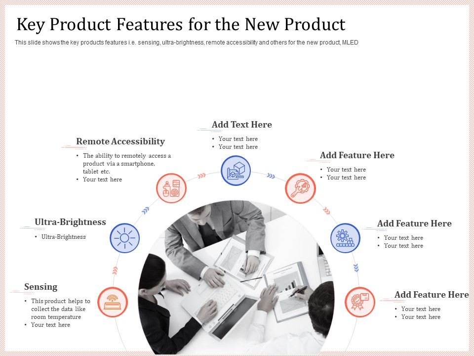 Pitch Deck To Raise Capital From Product Pooled Funding Key Product Features For The New Product Clipart PDF