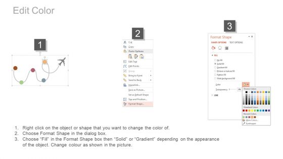 Plane Infographics For Future Vision PowerPoint Slides