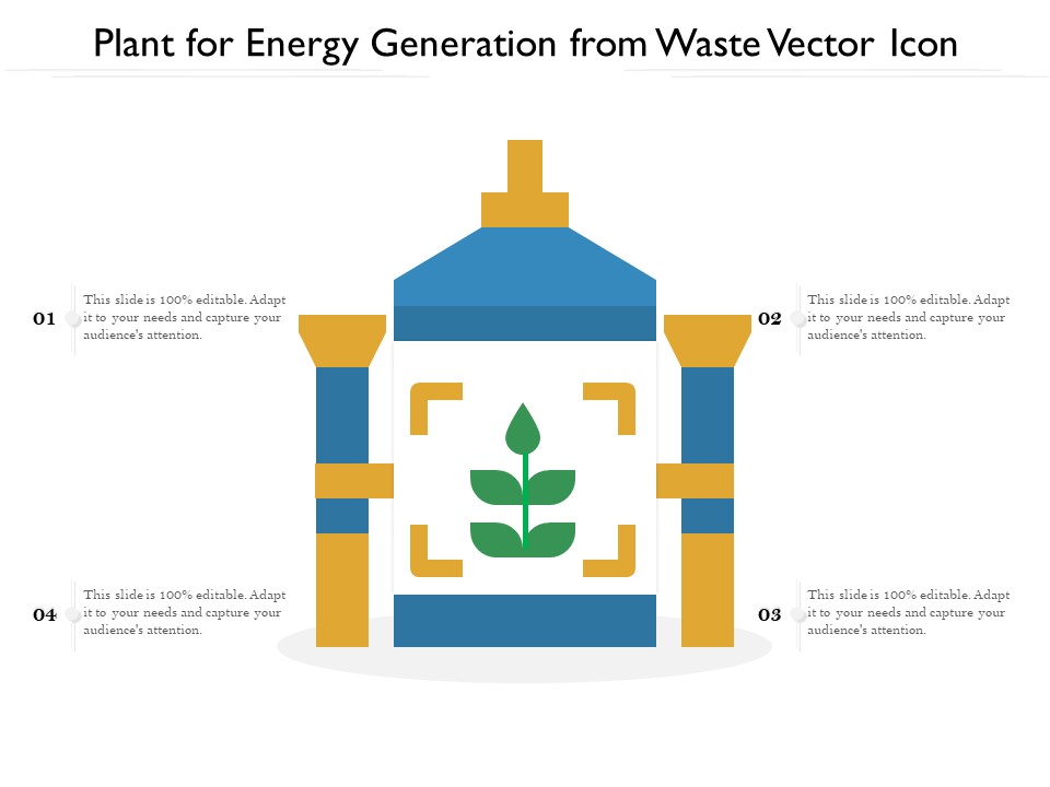 Plant For Energy Generation From Waste Vector Icon Ppt Infographic Template Ideas PDF