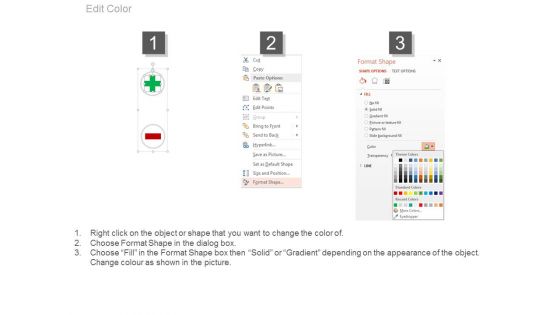 Plus Minus Signs To Define Pros And Cons Powerpoint Template