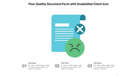 Poor Standard Quality Service Customer Ppt PowerPoint Presentation Complete Deck