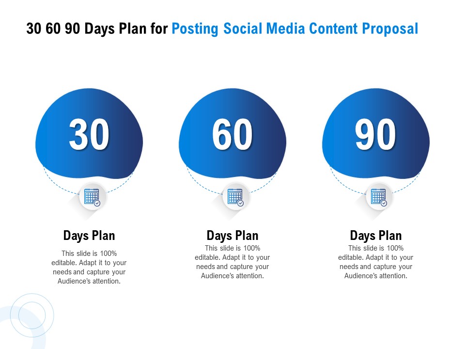 Posting Social Media Content 30 60 90 Days Plan For Posting Social Media Content Proposal Rules PDF