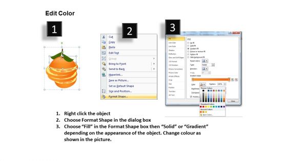 PowerPoint Graphics Apples Oranges Clipart Editable Ppt Slides