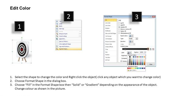 PowerPoint Process Editable Target Ppt Theme