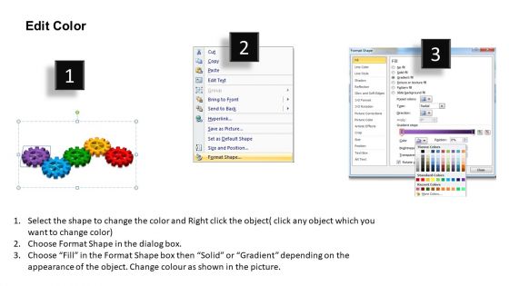 PowerPoint Process Success Gears Process Ppt Backgrounds