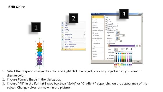 PowerPoint Slides Chart Business Puzzle List Ppt Template