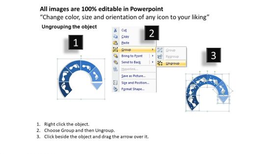 PowerPoint Templates Timeline Footprints Process Ppt Process