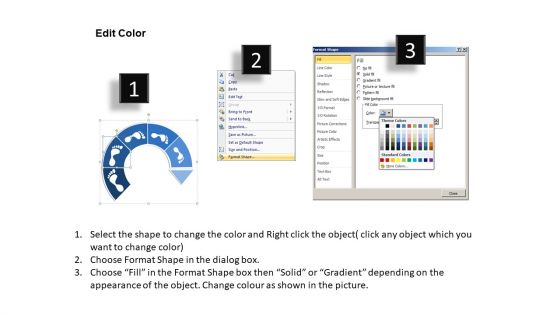 PowerPoint Templates Timeline Footprints Process Ppt Process