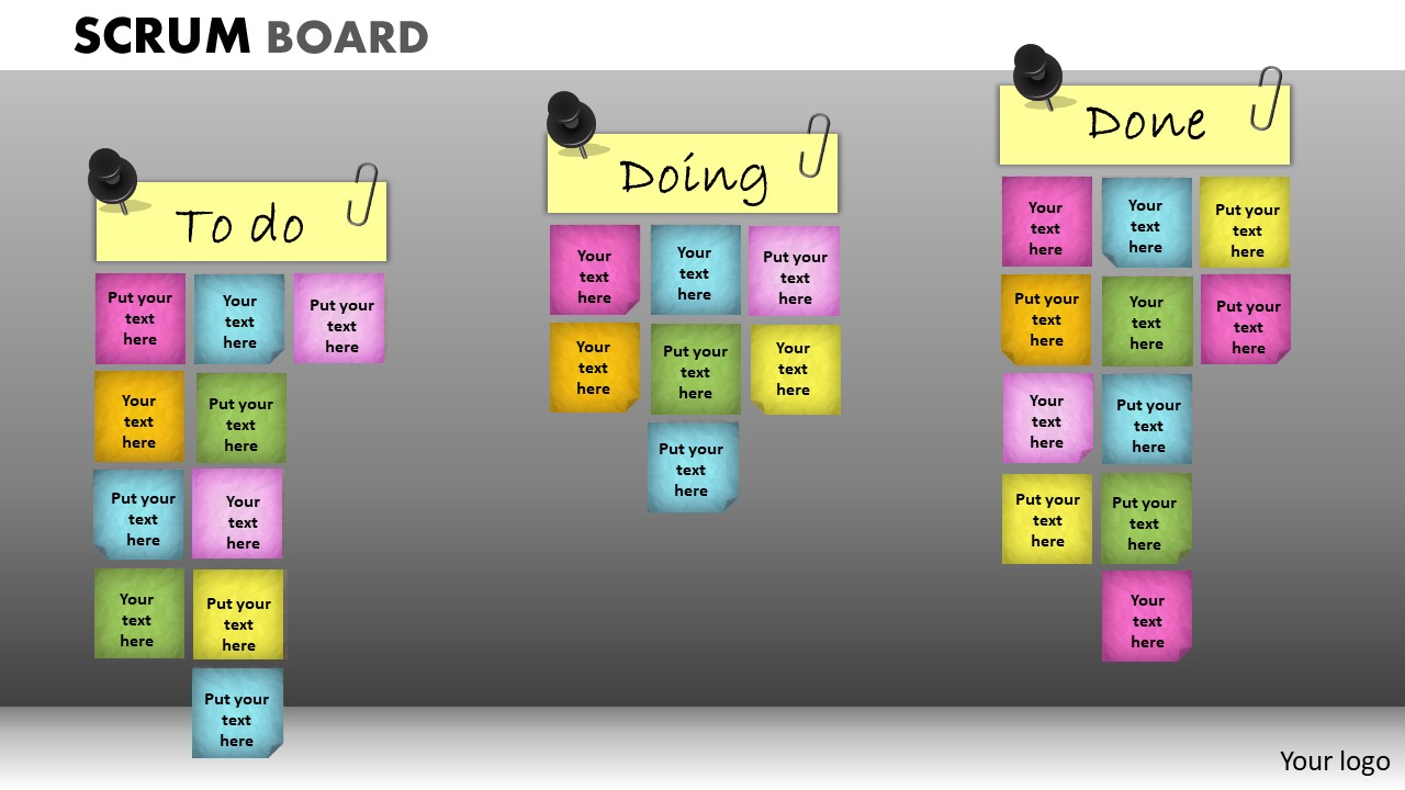 PowerPoint Themes Business Competition Scrum Process Ppt Templates