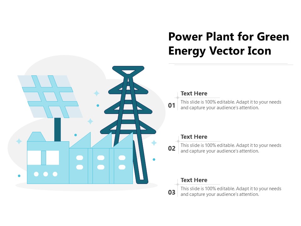 Power Plant For Green Energy Vector Icon Ppt PowerPoint Presentation Outline Example Introduction PDF