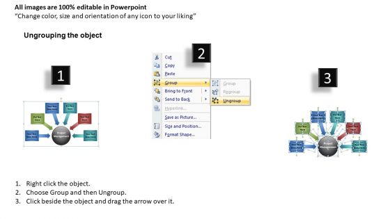 Ppt Slides With 5 Stages Semicircle Chart PowerPoint Templates