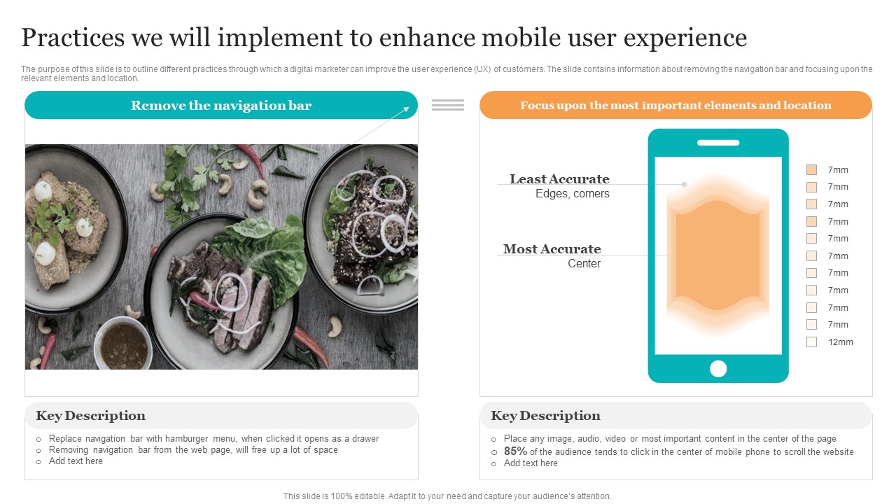 Practices We Will Implement To Enhance Mobile User Experience Search Engine Optimization Services To Minimize Designs PDF
