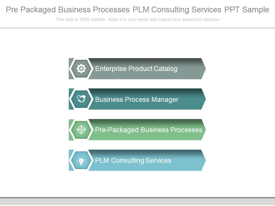 Pre Packaged Business Processes Plm Consulting Services Ppt Sample