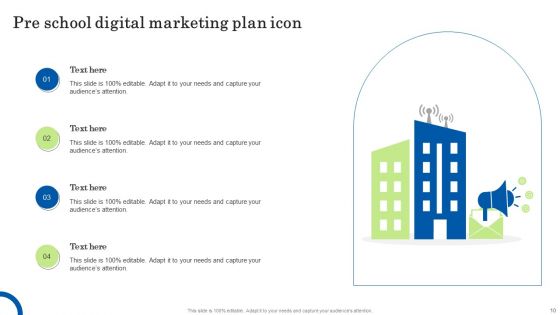 Pre School Digital Marketing Plan Ppt PowerPoint Presentation Complete Deck With Slides