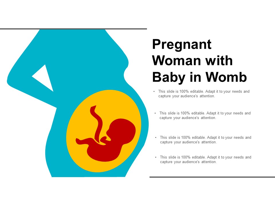 Pregnant Woman With Baby In Womb Ppt Powerpoint Presentation Gallery Example