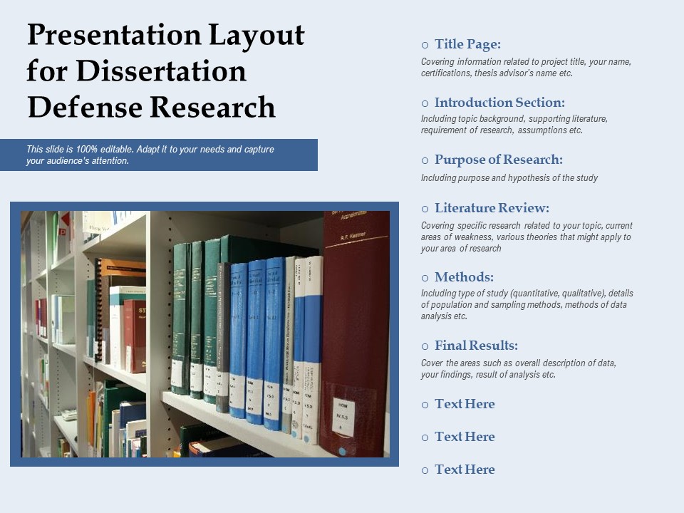 Presentation Layout For Dissertation Defense Research Ppt PowerPoint Presentation Inspiration Guidelines PDF
