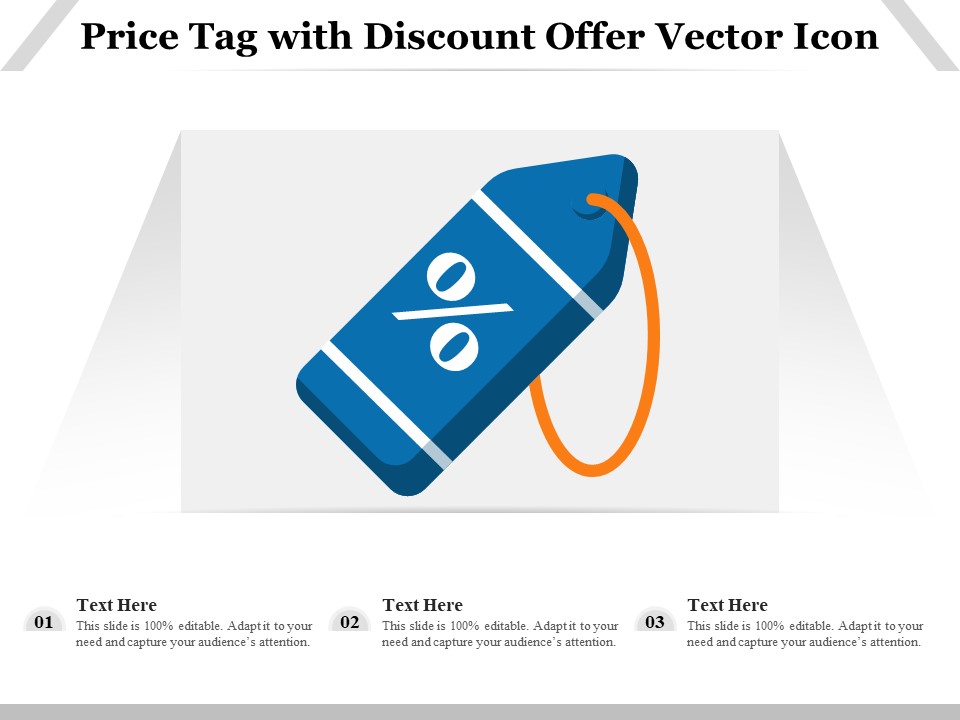 Price Tag With Discount Offer Vector Icon Ppt PowerPoint Presentation Icon Deck PDF