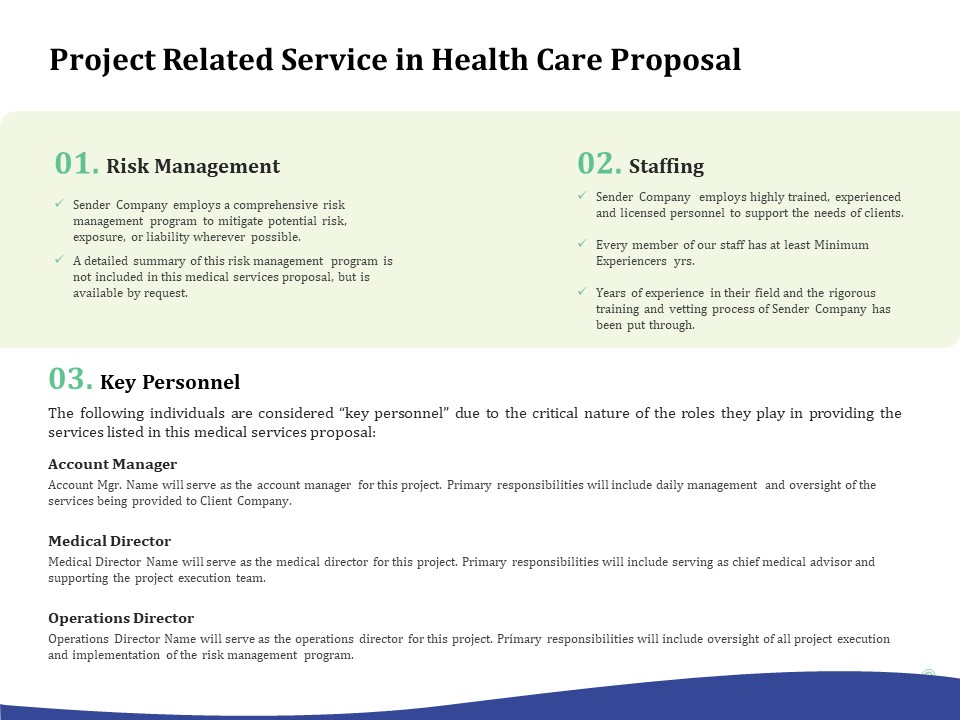 Primary Healthcare Implementation Service Project Related Service In Health Care Proposal Information PDF