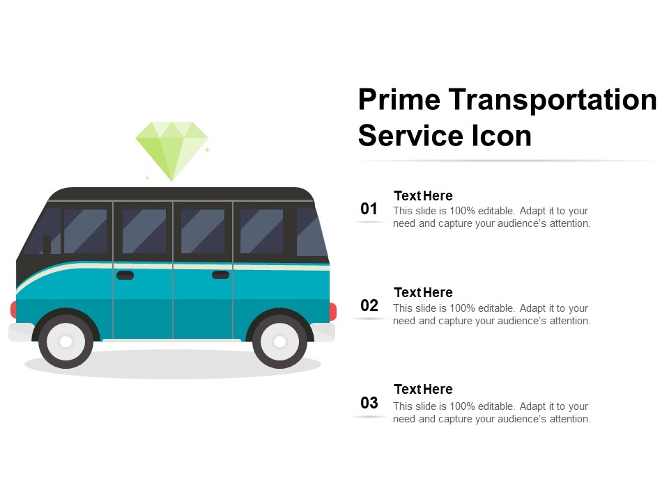 Prime Transportation Service Icon Ppt PowerPoint Presentation Gallery Outfit PDF