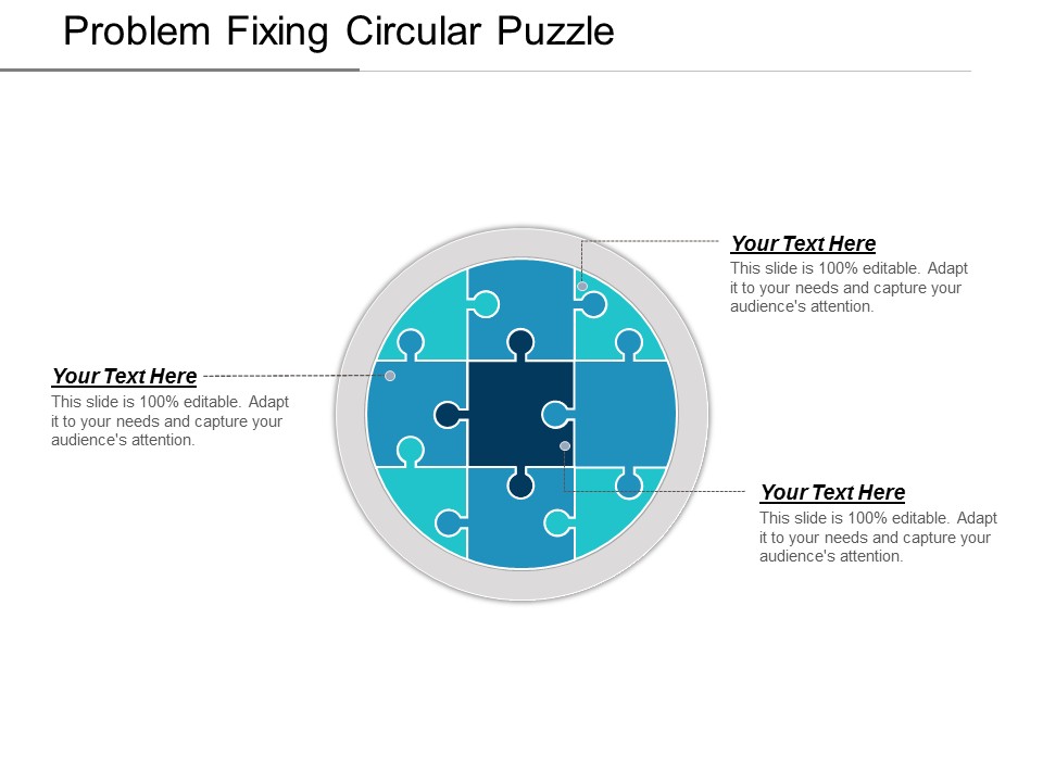 Problem Fixing Circular Puzzle Ppt PowerPoint Presentation Icon Visual Aids