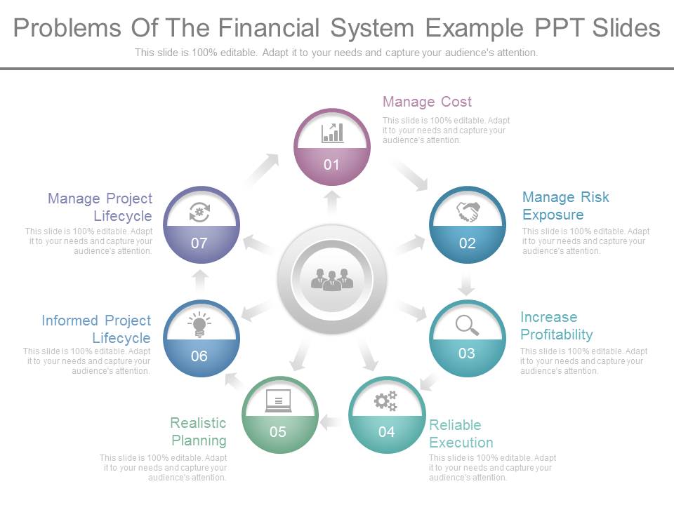 Problems Of The Financial System Example Ppt Slides