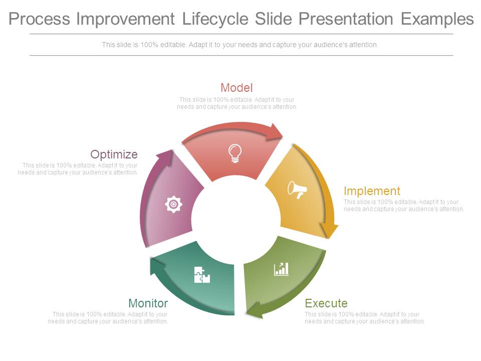 Process Improvement Lifecycle Slide Presentation Examples