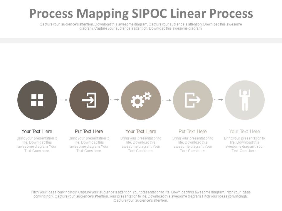 Process Mapping Sipoc Linear Process Ppt Slides