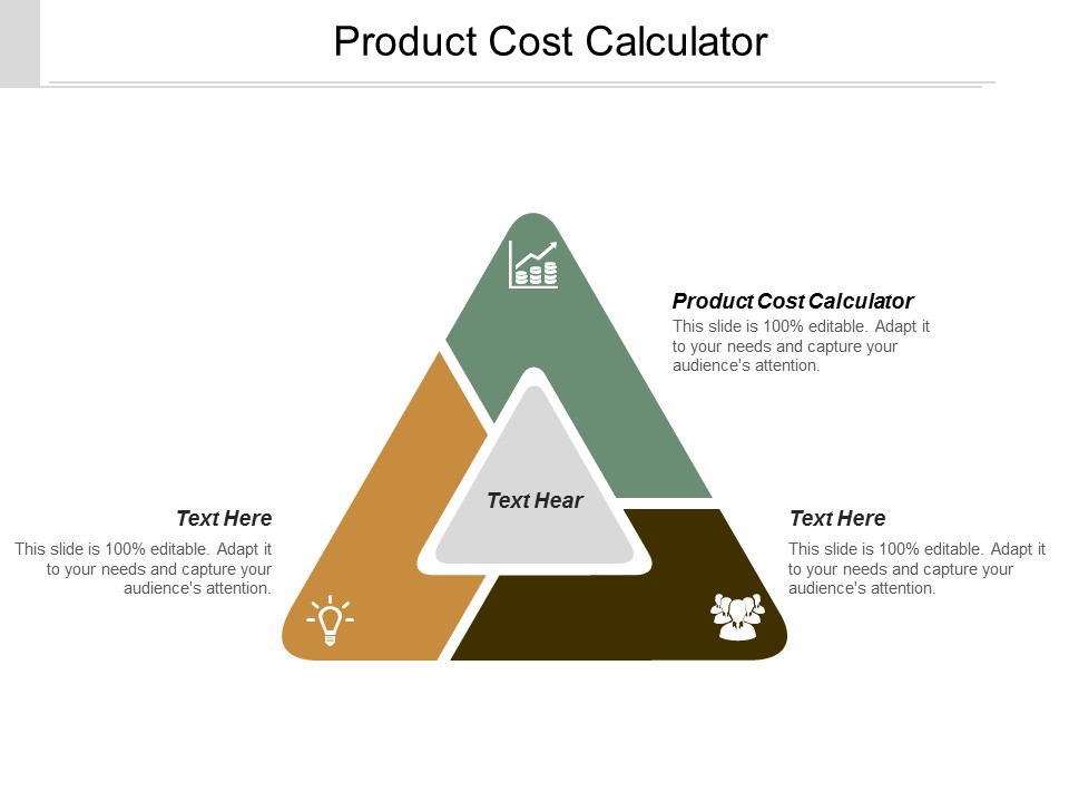Product Cost Calculator Ppt Powerpoint Presentation Model Icons Cpb