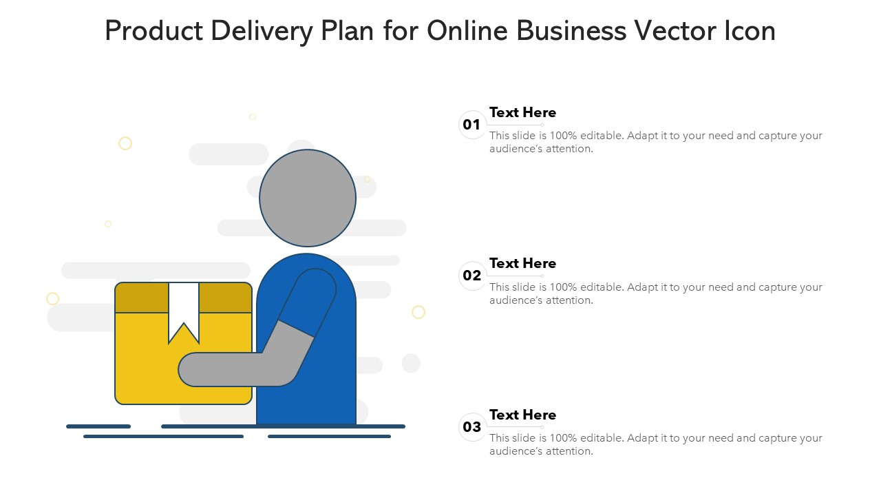 Product Delivery Plan For Online Business Vector Icon Ppt PowerPoint Presentation Icon Slides PDF