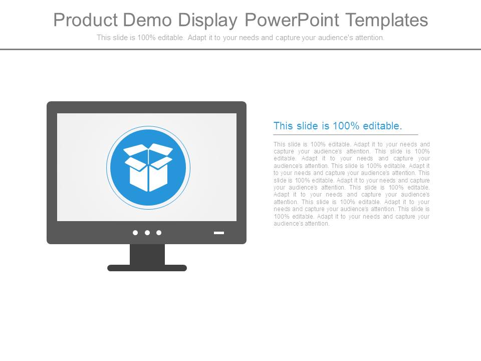 Product Demo Display Powerpoint Templates