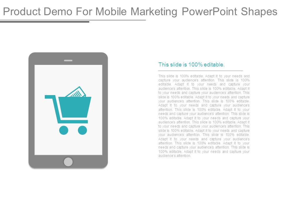 Product Demo For Mobile Marketing Powerpoint Shapes