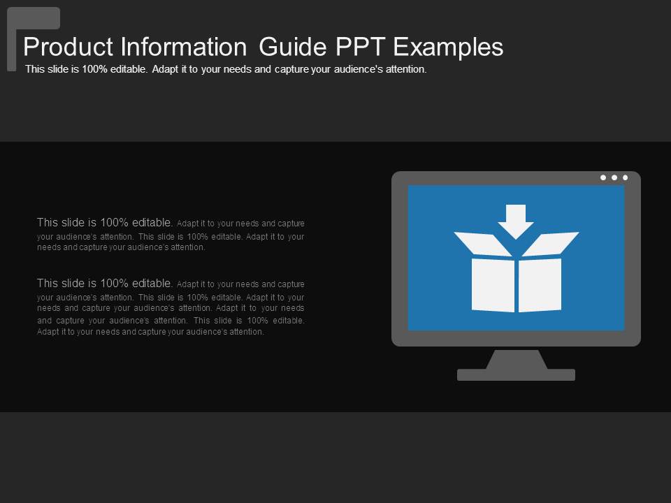 Product Information Guide Ppt Examples