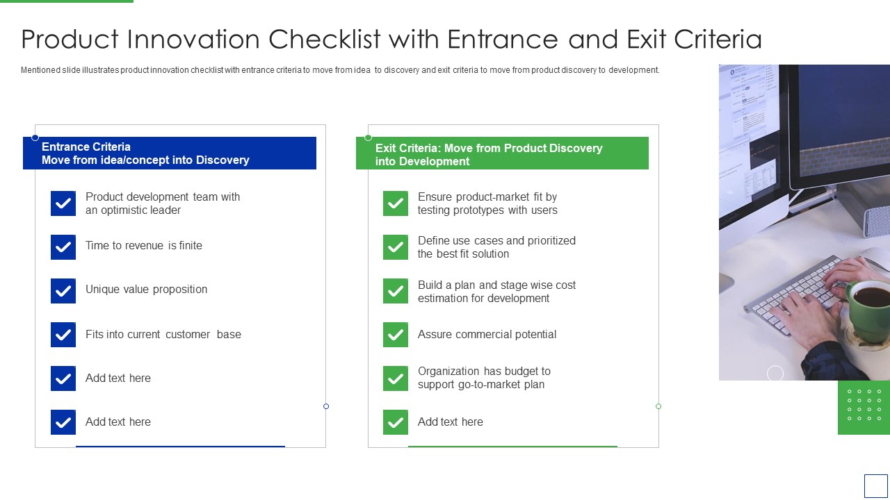 Product Portfolio Management For New Target Region Product Innovation Checklist With Entrance Structure PDF