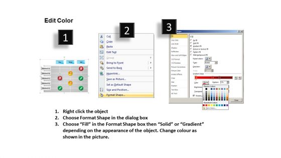 Product Profitability Comparison Matrix Table PowerPoint Templates
