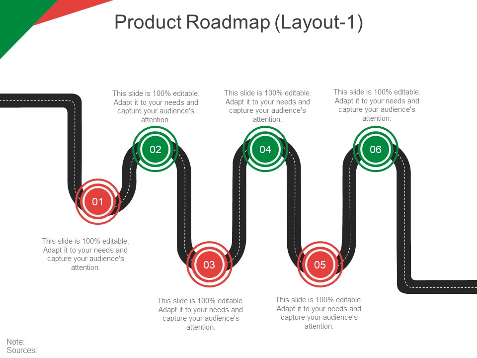 Product Roadmap Template 1 Ppt PowerPoint Presentation Slides Backgrounds