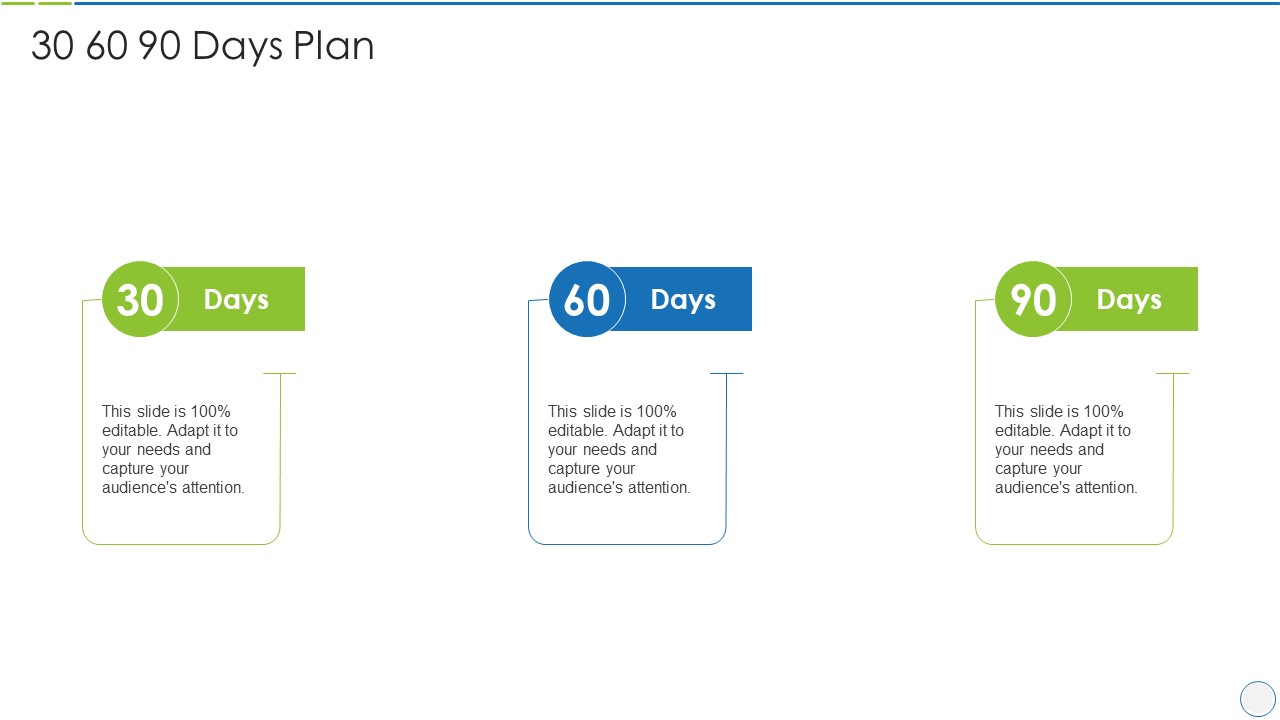 product specification slide 30 60 90 days plan summary pdf