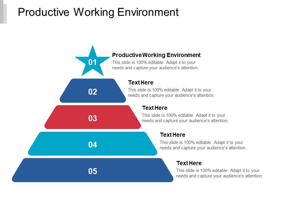 Productive Working Environment Ppt PowerPoint Presentation Visual Aids Diagrams Cpb